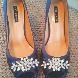 Navy blue Erijunor heels